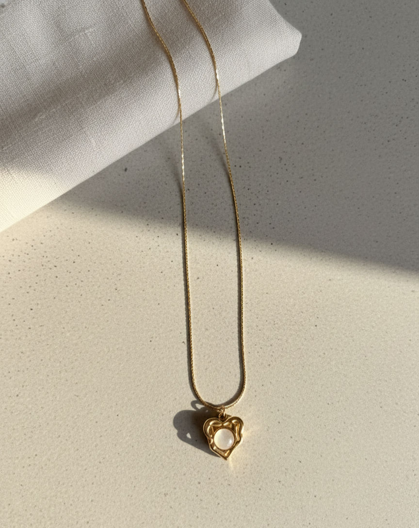 Moonstone Embrace Heart