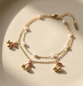 Blush Cherry Charm Bracelet
