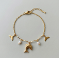 Golden Tide Dolphin Bracelet