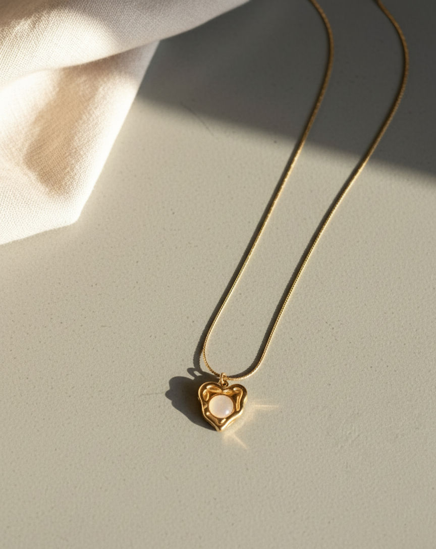 Moonstone Embrace Heart